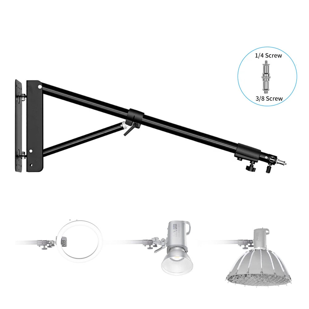 Photography Lighting Umbrella - 100/135/ 170cm Wall Mounting Triangle Boom