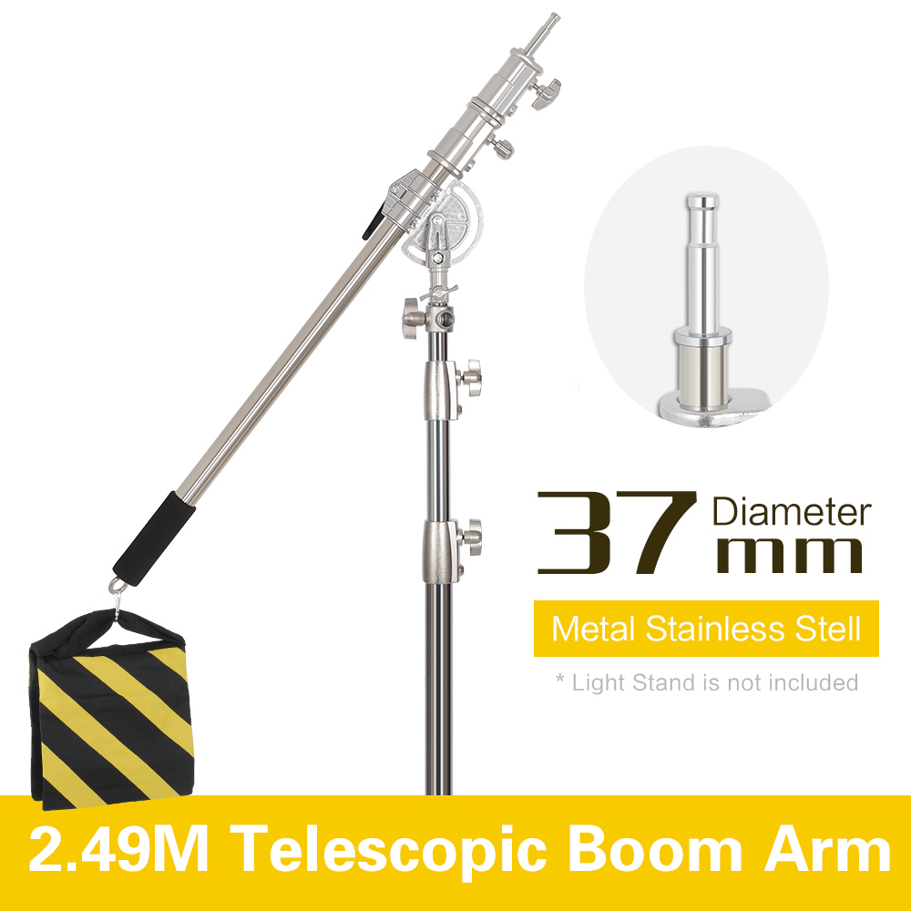 Photography Lighting Kits - 2.49M Length Cross Arm Stainless Steel
