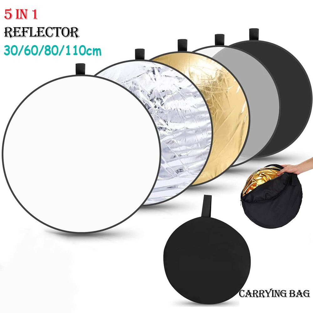 Photography Lighting Reflector - Reflector 30CM 60CM 80CM 110CM Silver