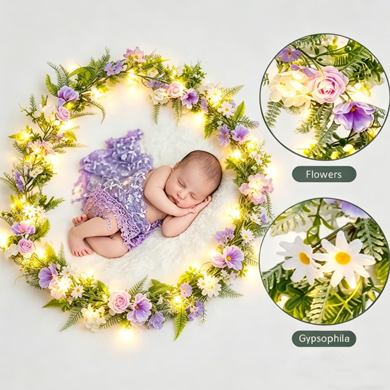 Photography Artificial Lighting - LED Artificial Peony Daisy Vine, Light