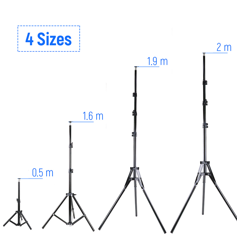Iris Photography Led Lighting Pack - 200cm 160cm 50cm Photography Tripod Light