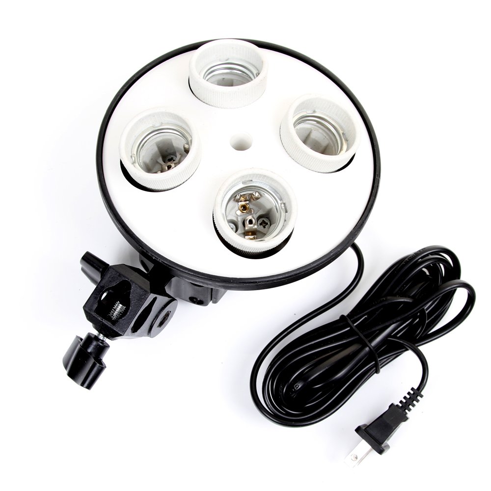 Photography Lighting Kits - E27 Base Four Lamp Holder Light