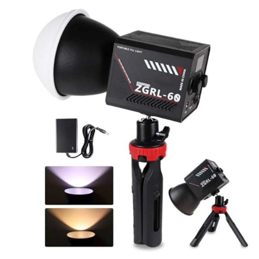 Photography Lighting Portable - 60W COB LED Video Light Handheld