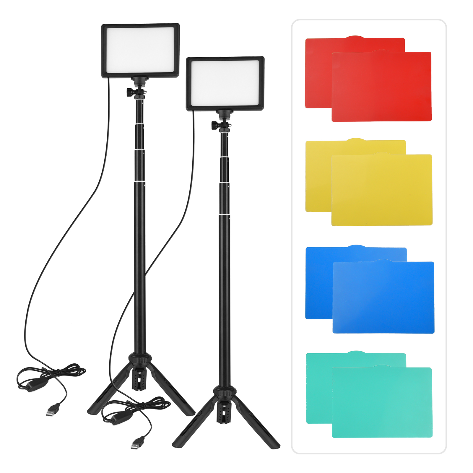Iris Photography Led Lighting Pack - Andoer 2pcs LED Video Light Kit