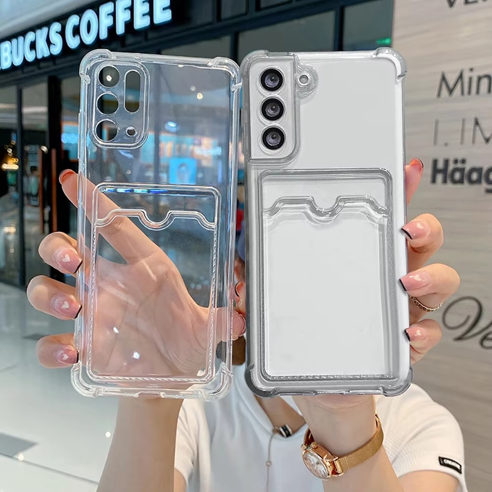 Photography Lighting Equipment Bags - Clear Silicone Card Slot Holder Phone