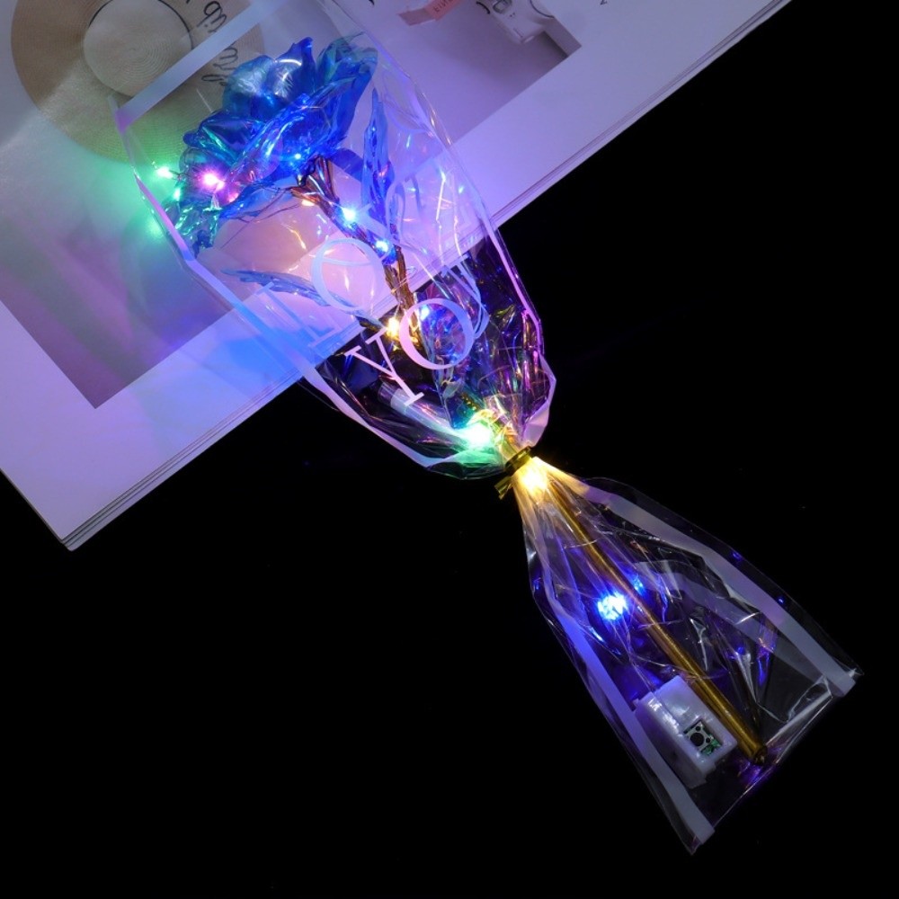 Glowing Gold Foil Rose Flower  - Photography Artificial Lighting ulasan dan harga