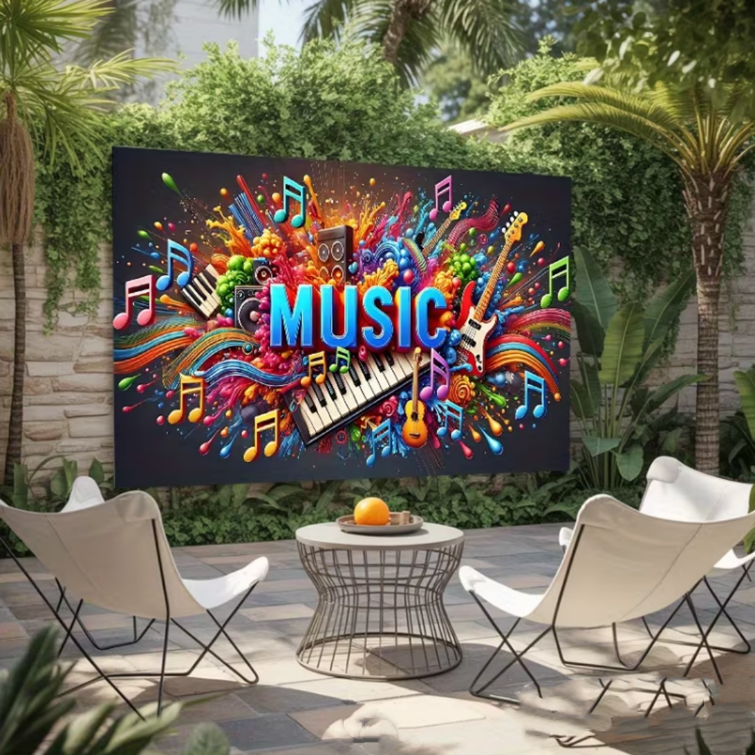 Vibrant Music Theme Glitter Pa - Photography Lighting And Background ulasan dan harga