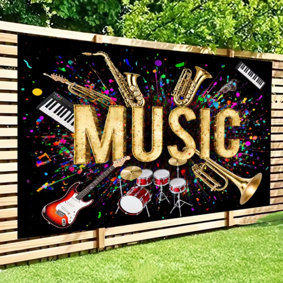 Vibrant Music Theme Glitter Pa - Photography Lighting And Background ulasan dan harga