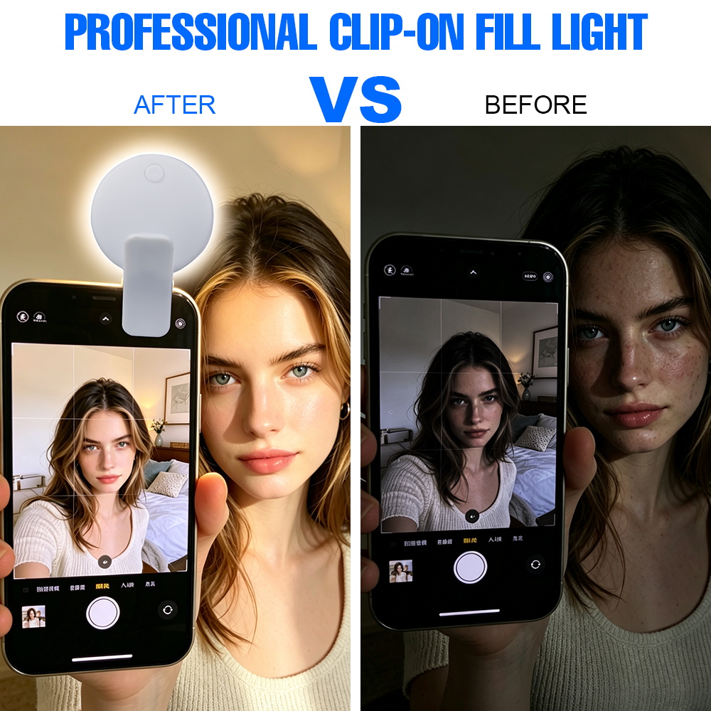 Portable Clip‑on Selfie Fill L - Photography Lighting Portable ulasan dan harga