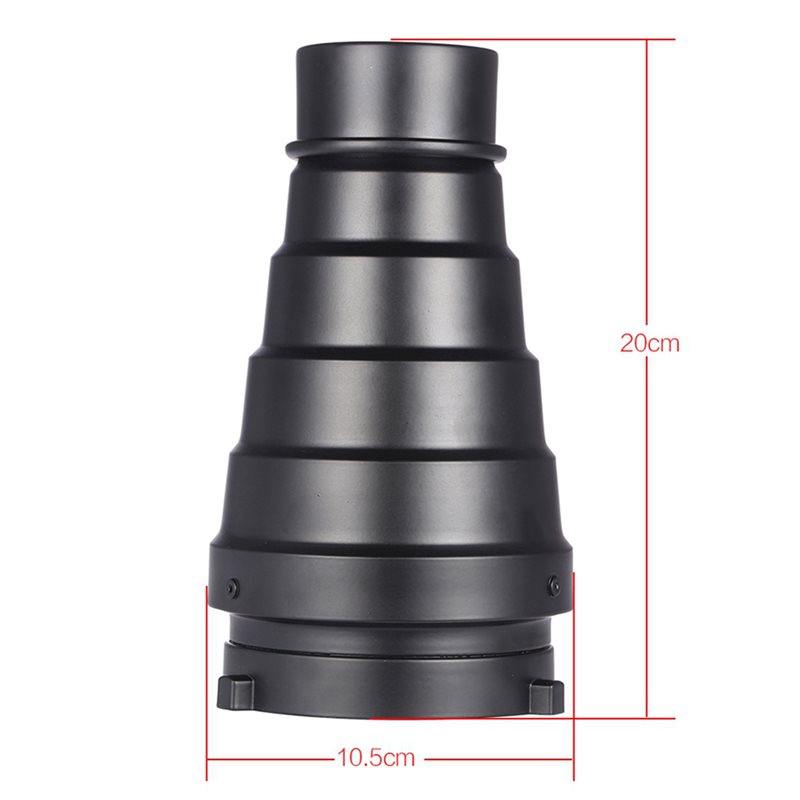N75R-3X Conical Snoot With Hon - Honeycomb Grid Filter ulasan dan harga
