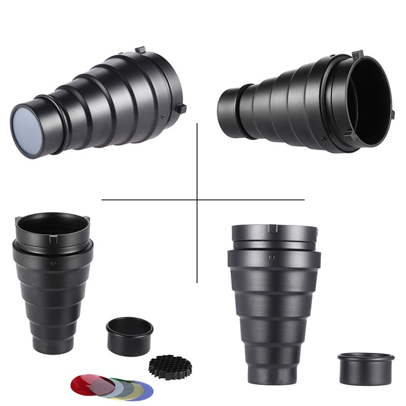 A52T 3X Conical Snoot With Hon - Honeycomb Grid Filter ulasan dan harga