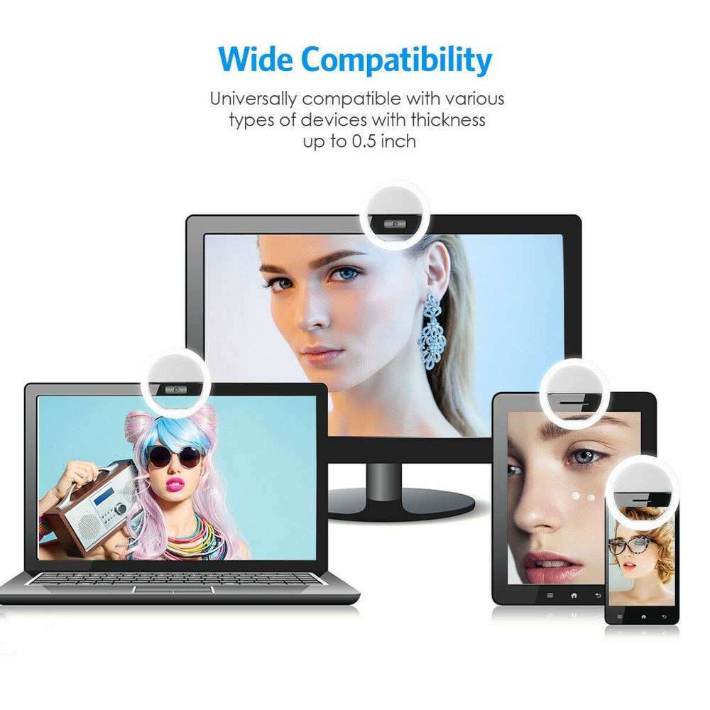 USB Rechargeable LED Selfie Ri - Photography Lighting Product ulasan dan harga