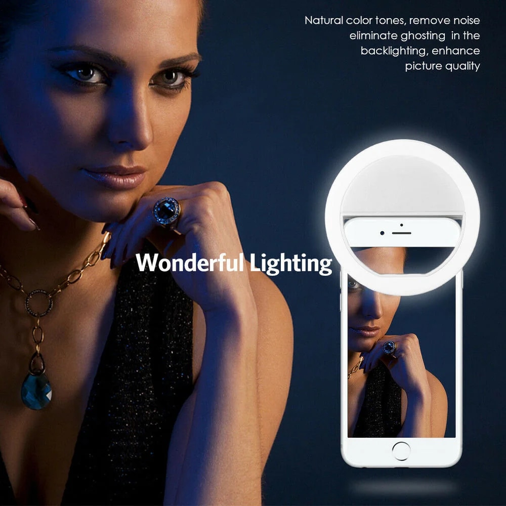 USB Rechargeable LED Selfie Ri - Photography Lighting Product ulasan dan harga