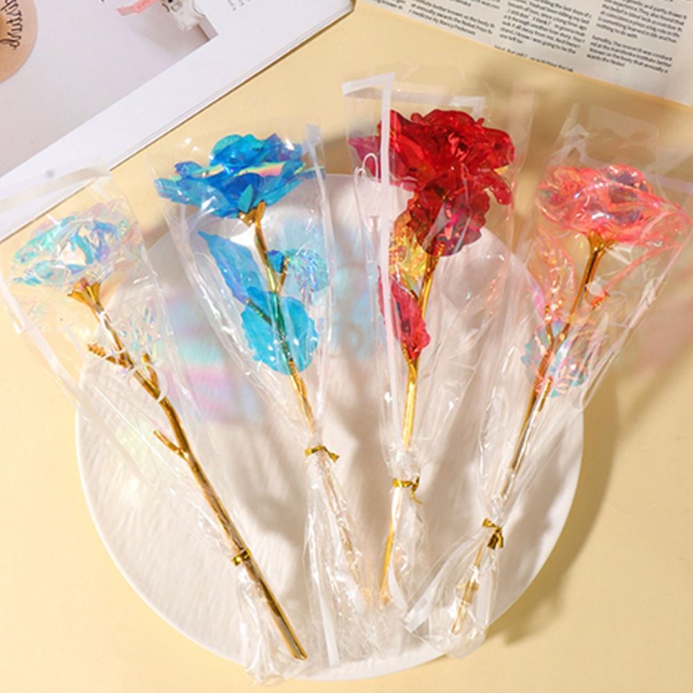 Glowing Gold Foil Rose Flower  - Photography Artificial Lighting ulasan dan harga