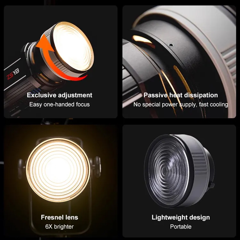 Fresnel Lens 15-55 Degree Adju - Photography Lighting Product ulasan dan harga