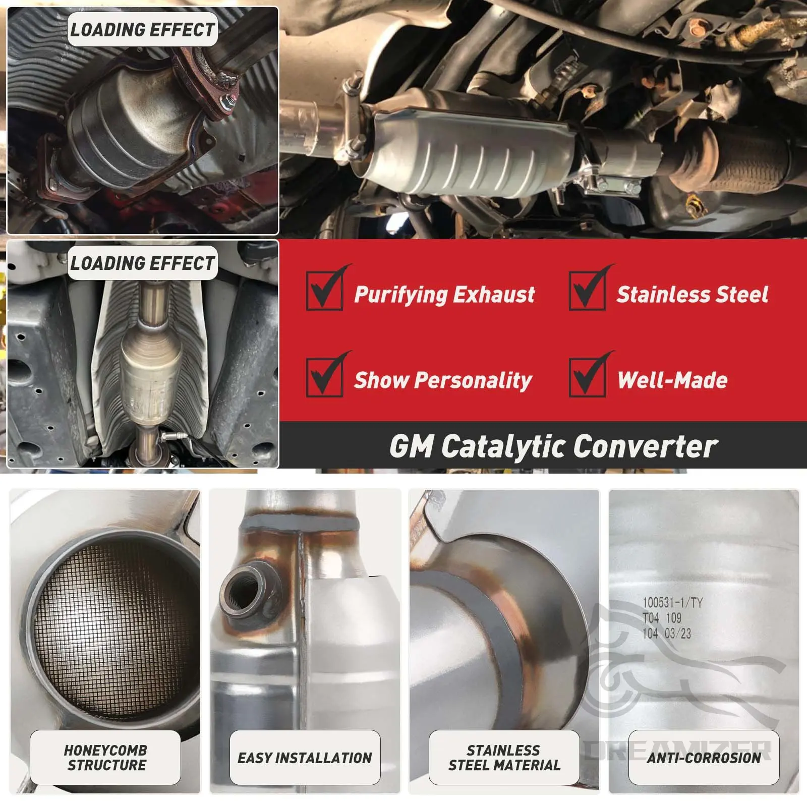 Three-Way Catalytic Converter  - Honeycomb Grid Filter ulasan dan harga