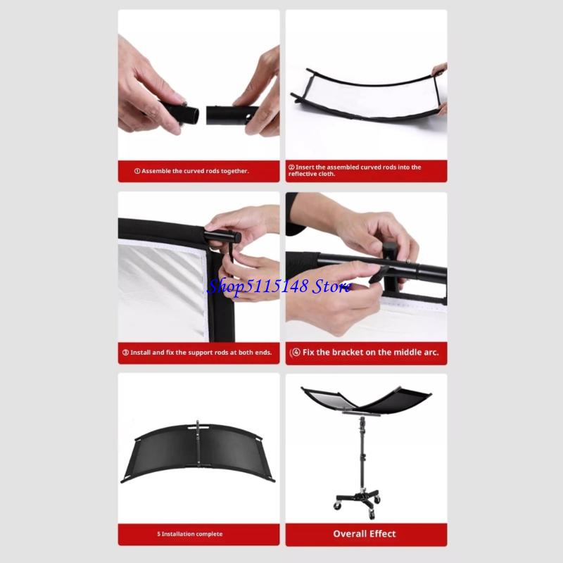 F3MA Compactly Curved Photogra - Photography Lighting Reflector ulasan dan harga