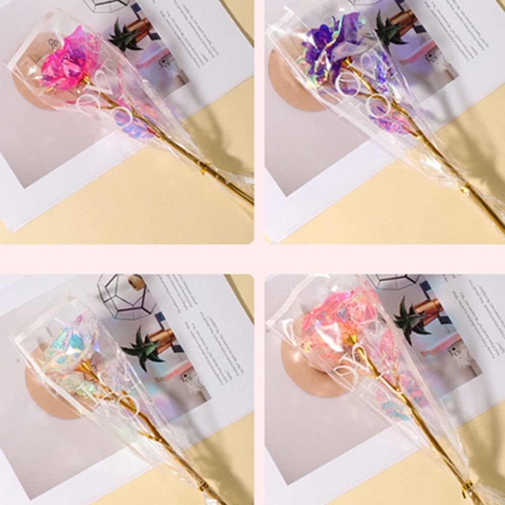 Glowing Gold Foil Rose Flower  - Photography Artificial Lighting ulasan dan harga