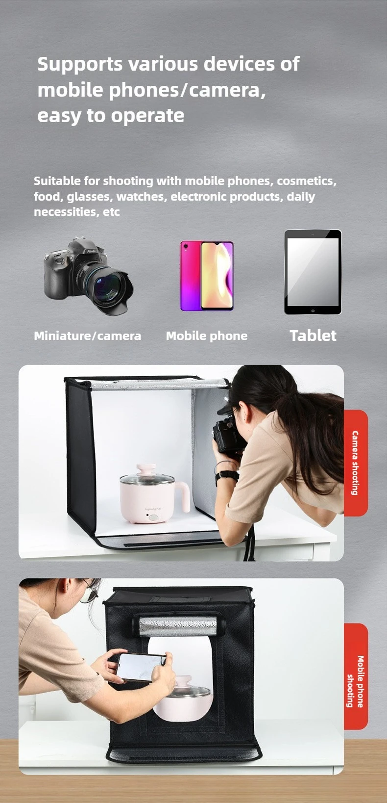 40cm Photography LED Studio Li - Photography Lighting Kits ulasan dan harga