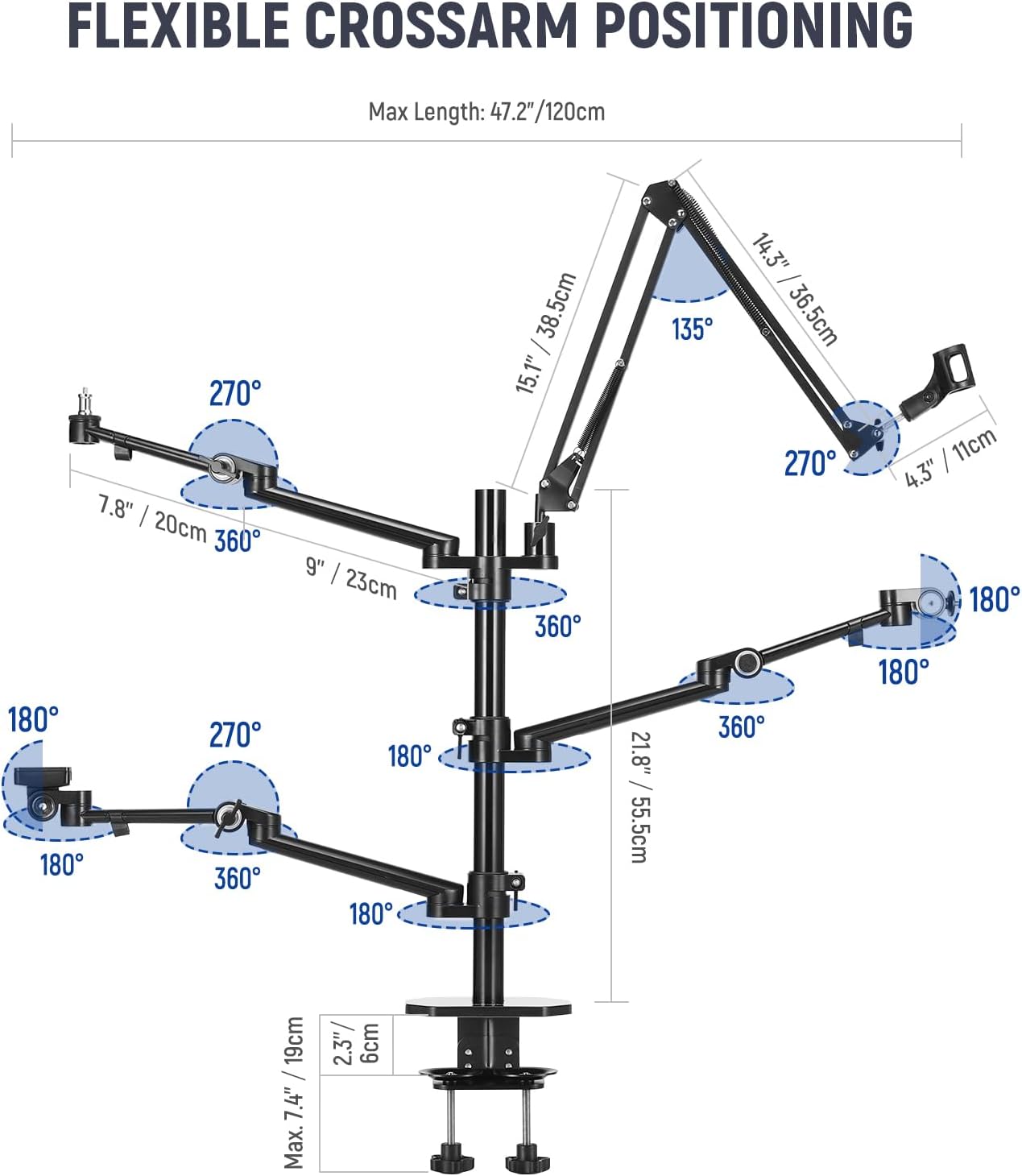 Desk Mount Overhead Camera Rig - Photography Lighting Online ulasan dan harga