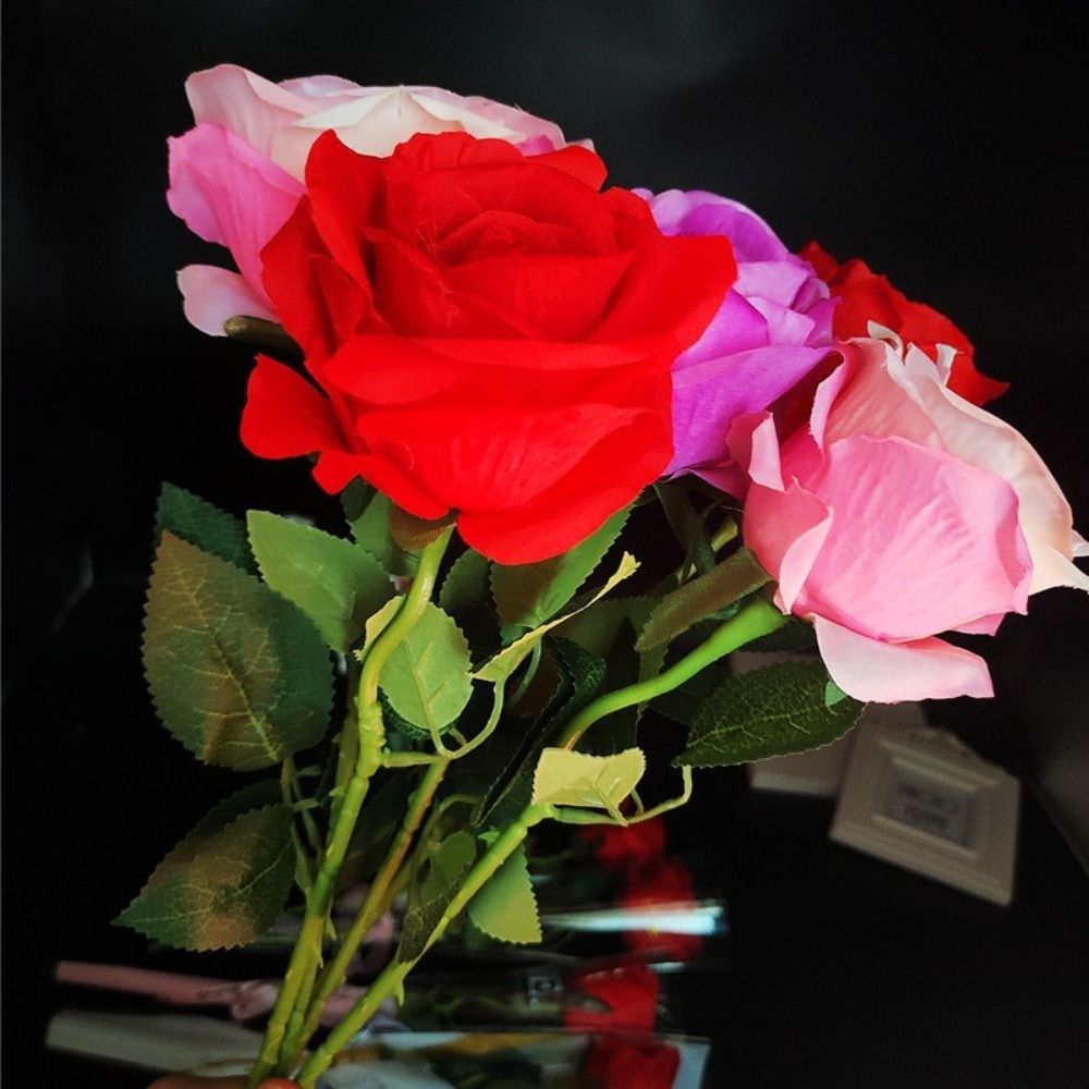 Glowing Artificial Rose Flower - Photography Artificial Lighting ulasan dan harga