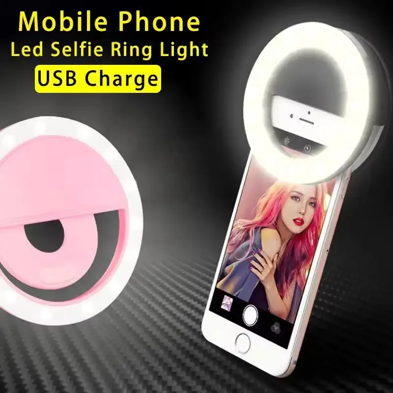 Clip-On LED Selfie Ring Light, - Photography Lighting Products ulasan dan harga