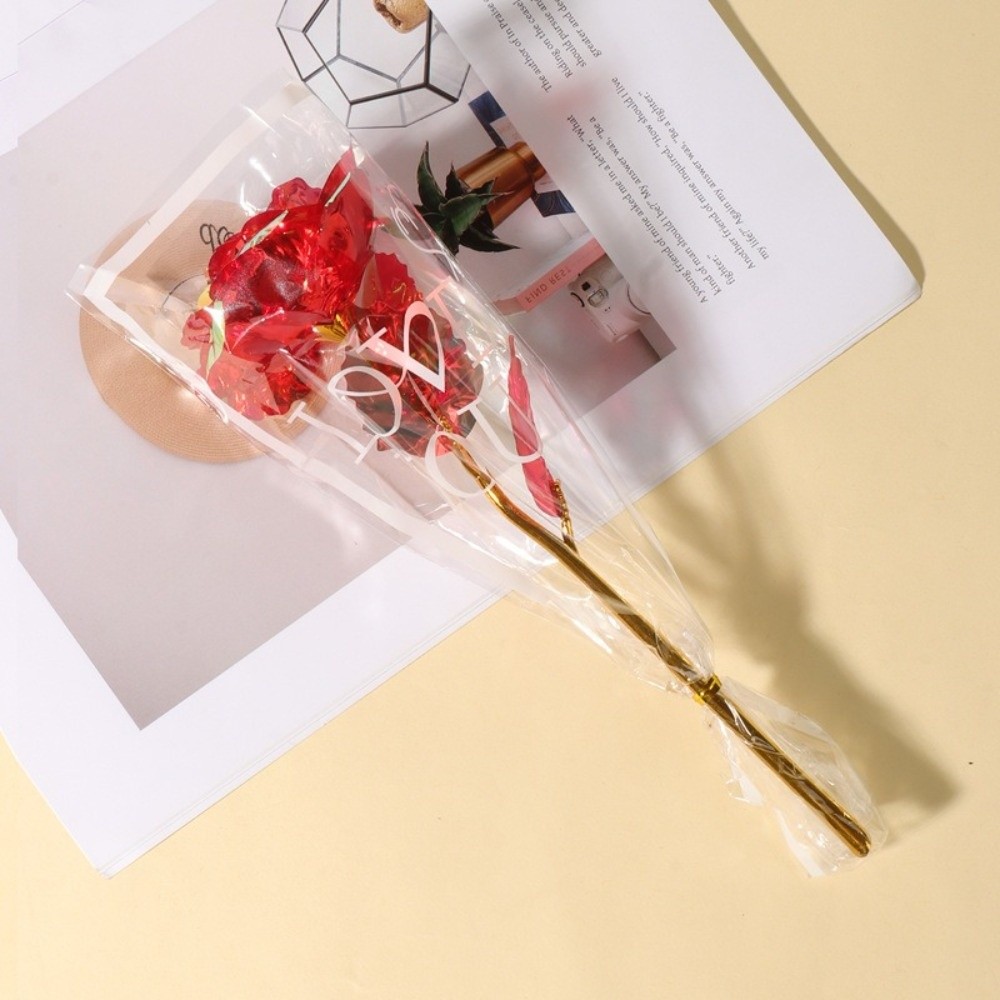 Glowing Gold Foil Rose Flower  - Photography Artificial Lighting ulasan dan harga