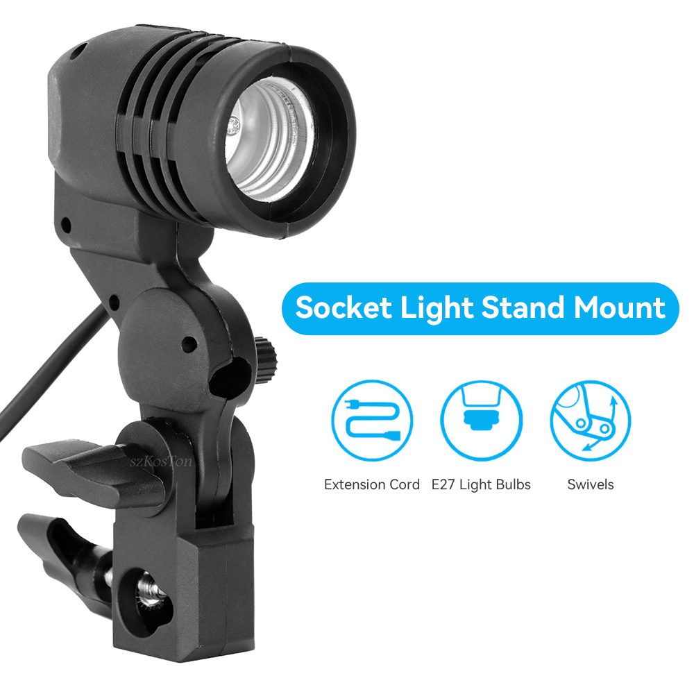 2PCS/1PC E27 Single Head Bulb  - Photography Lighting Umbrella ulasan dan harga
