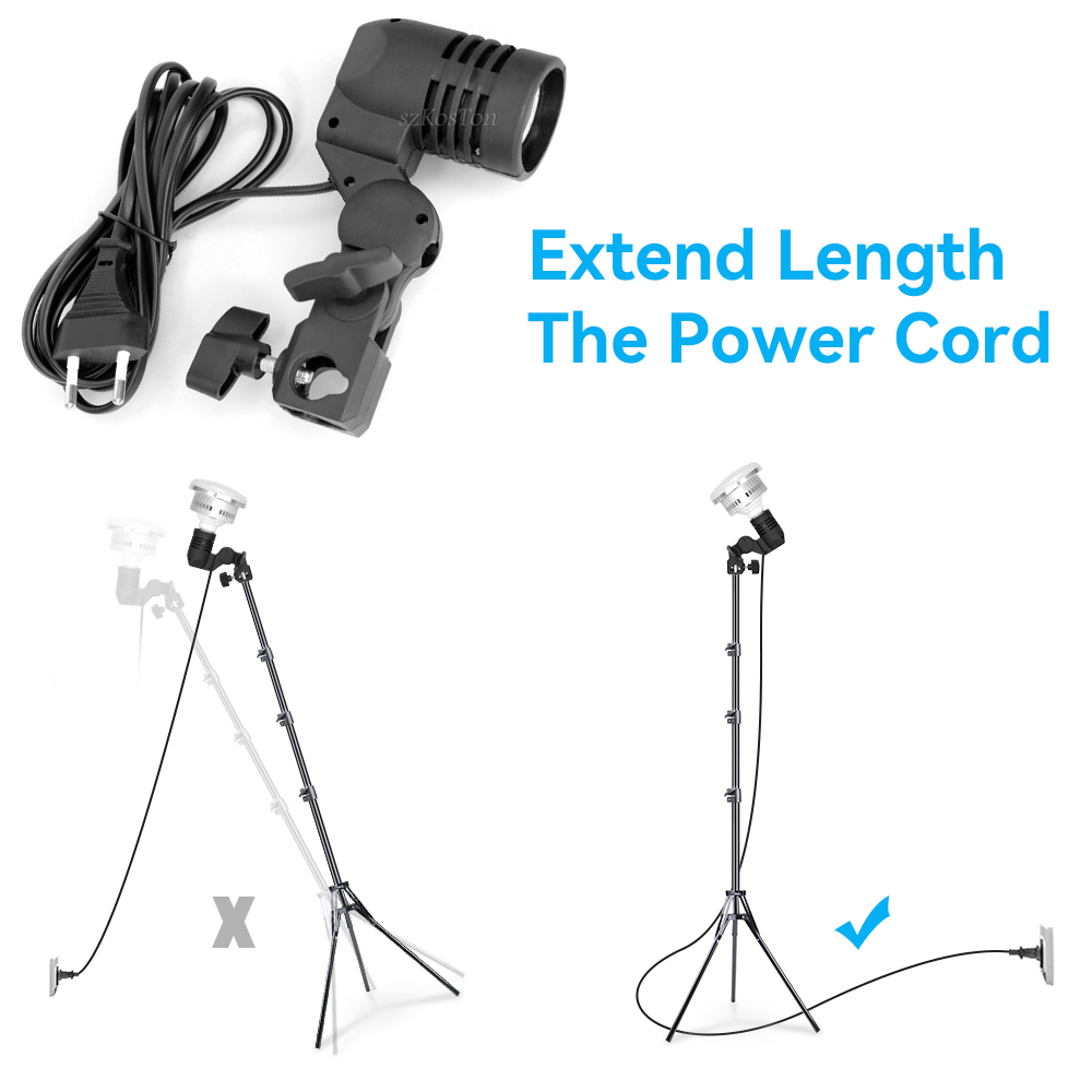 2PCS/1PC E27 Single Head Bulb  - Photography Lighting Umbrella ulasan dan harga