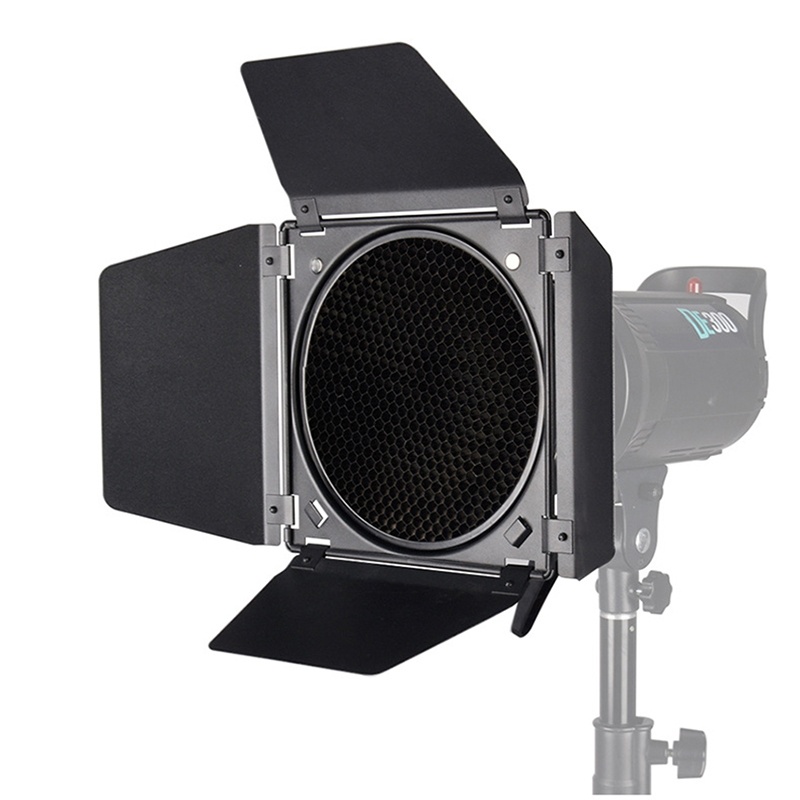 BD-04 Barn Door Barndoor Stand - Honeycomb Grid Filter ulasan dan harga