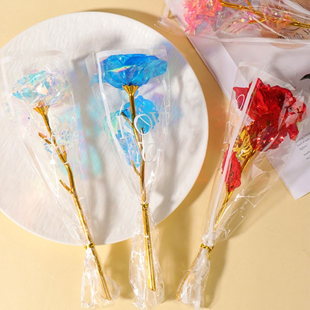 Glowing Gold Foil Rose Flower  - Photography Artificial Lighting ulasan dan harga