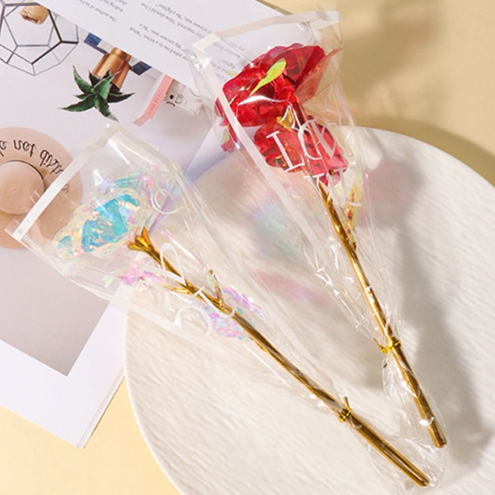 Glowing Gold Foil Rose Flower  - Photography Artificial Lighting ulasan dan harga