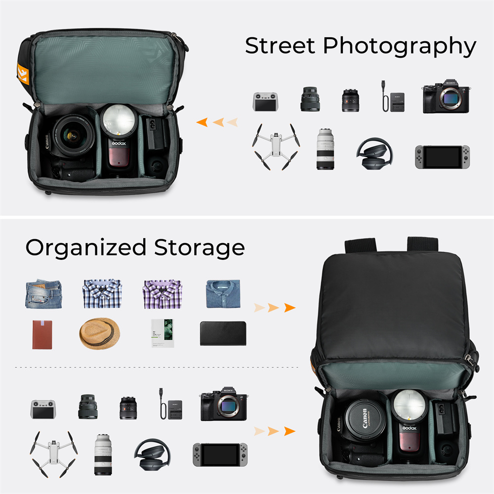K&F CONCEPT 22L Camera Backpac - Photography Lighting Equipment Bags ulasan dan harga