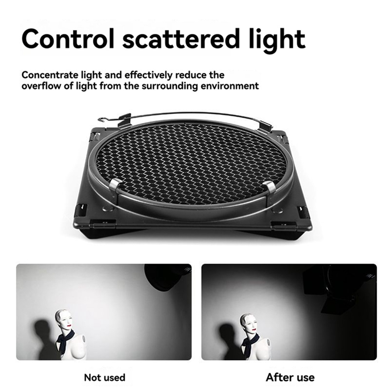 AA60-Barn Door Reflector Honey - Honeycomb Grid Filter ulasan dan harga