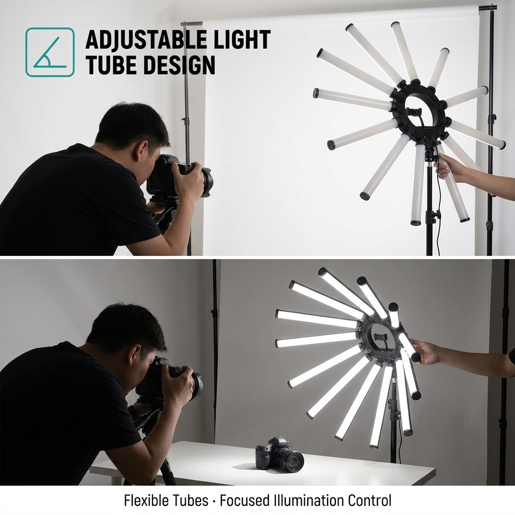 12 Arms Multi Tube Photography - Photography Lighting Kits ulasan dan harga