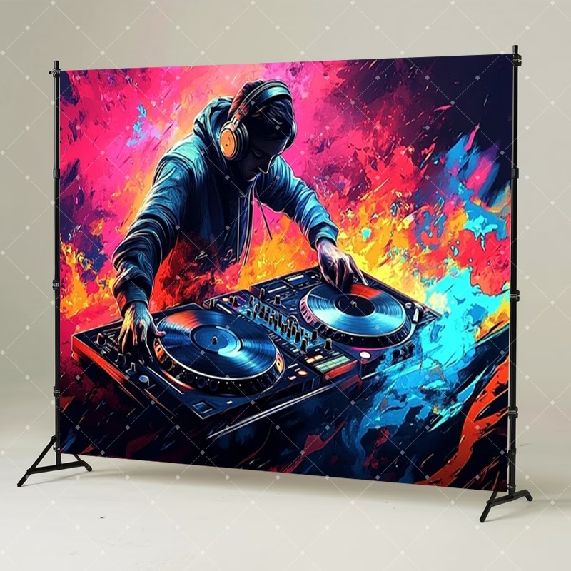 Hip Hop Music DJ Party Decorat - Photography Lighting Product ulasan dan harga