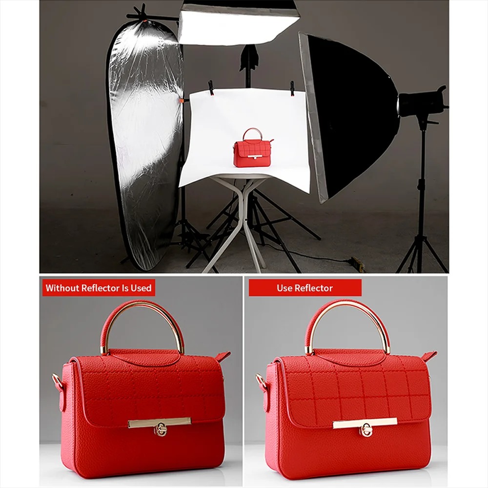 60/80/110CM 5-in-1 Collapsible - Photography Lighting Reflector ulasan dan harga