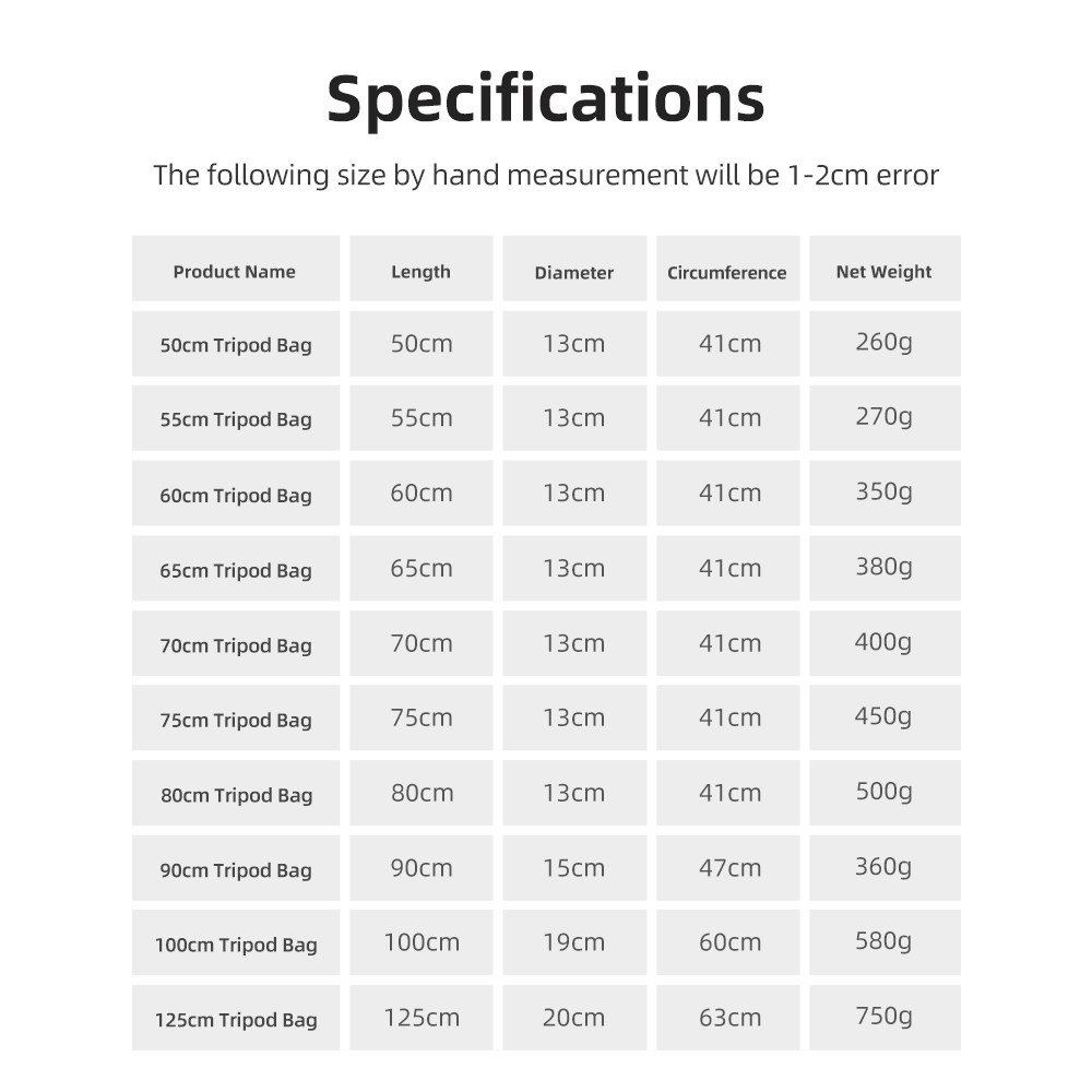 55/60/65/70/75/80/100/125cm Pa - Photography Lighting Equipment Bags ulasan dan harga