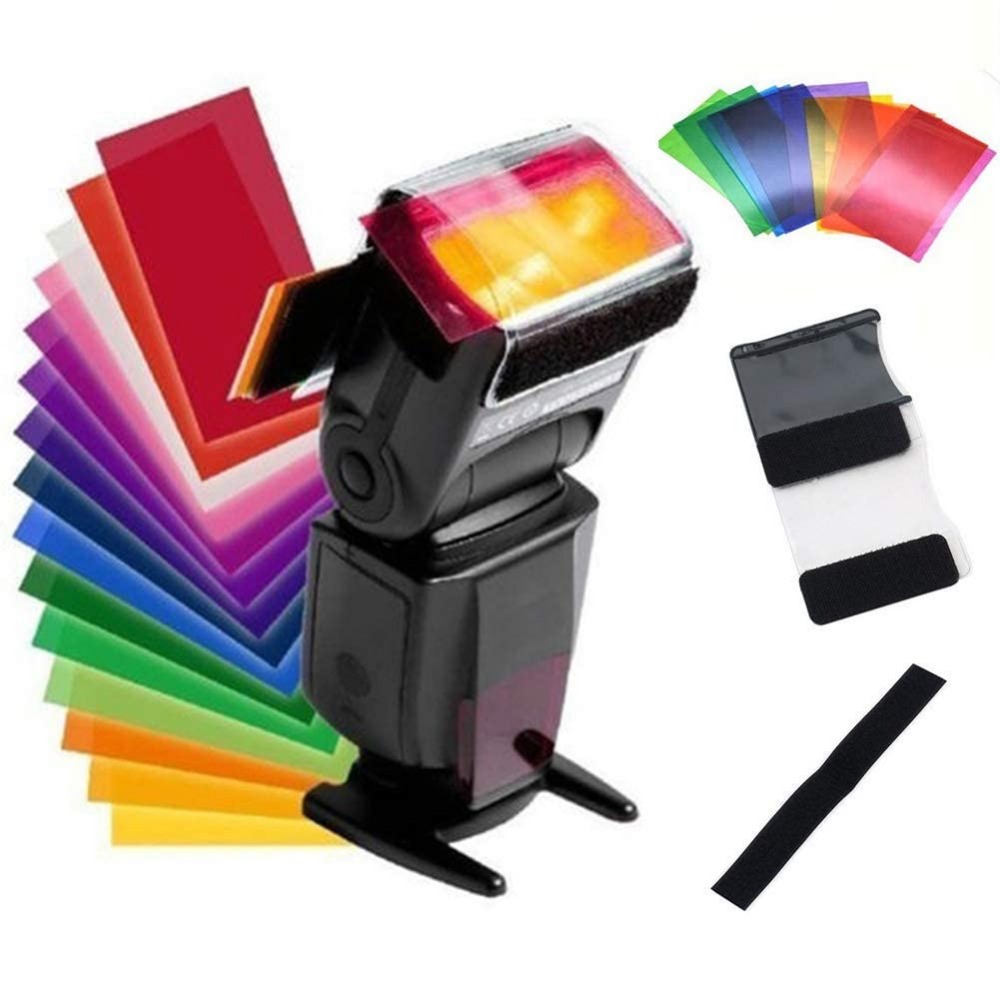 12 Colors Camera Flash Gels Li - Photography Lighting Product ulasan dan harga