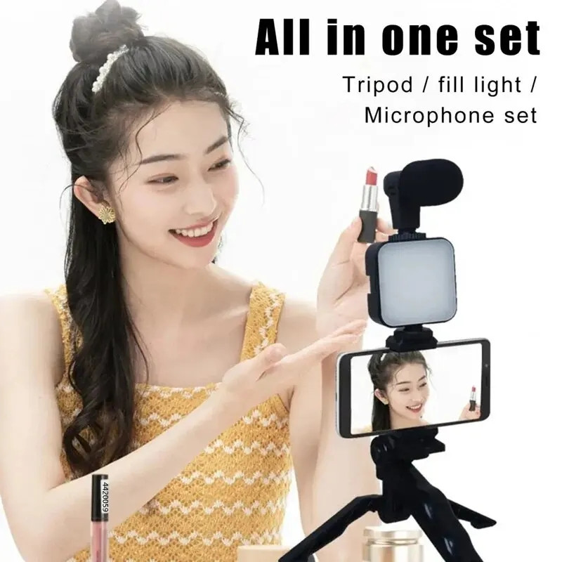 Smartphone Vlogging Kit With T - Iris Photography Led Lighting Pack ulasan dan harga