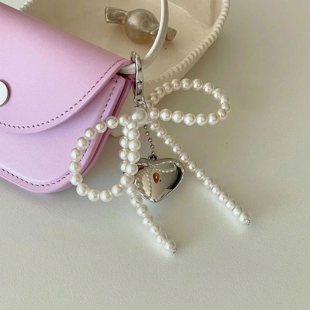Korean Cute Bow Pearl Phone Pe - Photography Lighting Equipment Bags ulasan dan harga