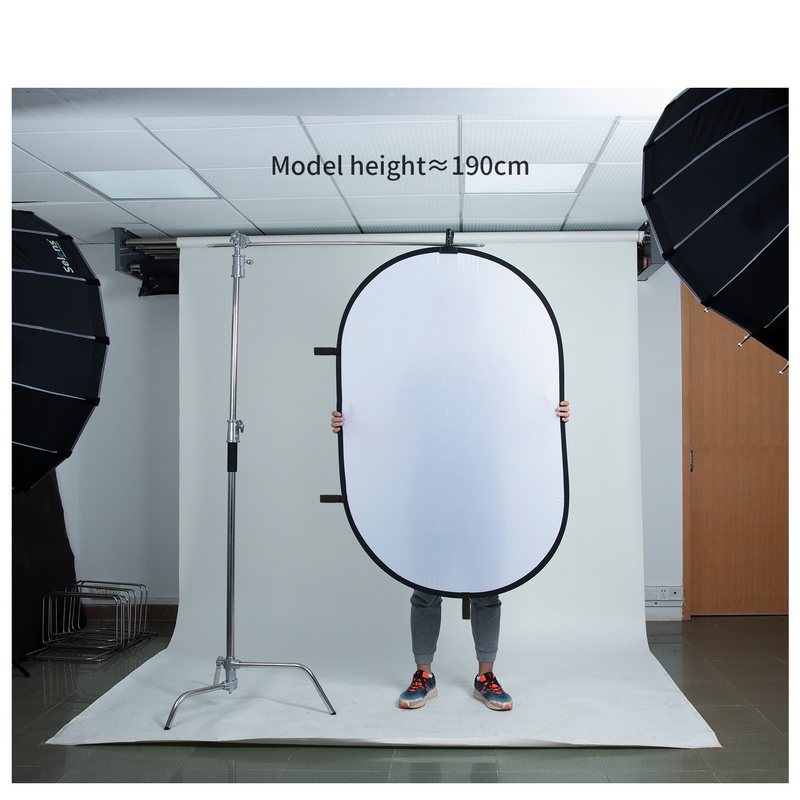 100X150CM Foldable Oval Reflec - Photography Lighting Reflector ulasan dan harga
