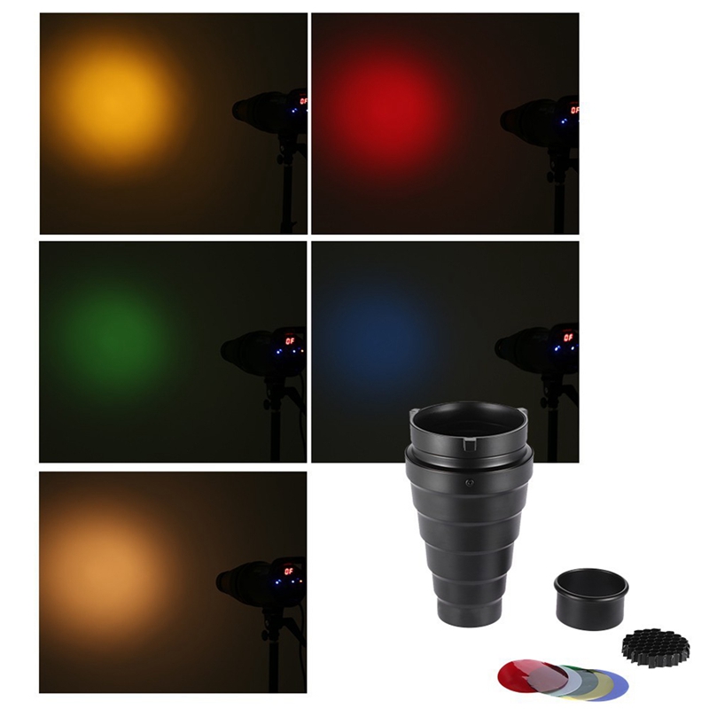 Conical Snoot with Honeycomb G - Honeycomb Grid Filter ulasan dan harga