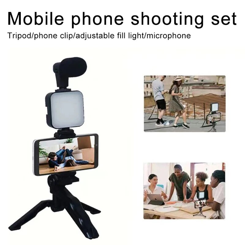 Smartphone Vlogging Kit With T - Iris Photography Led Lighting Pack ulasan dan harga